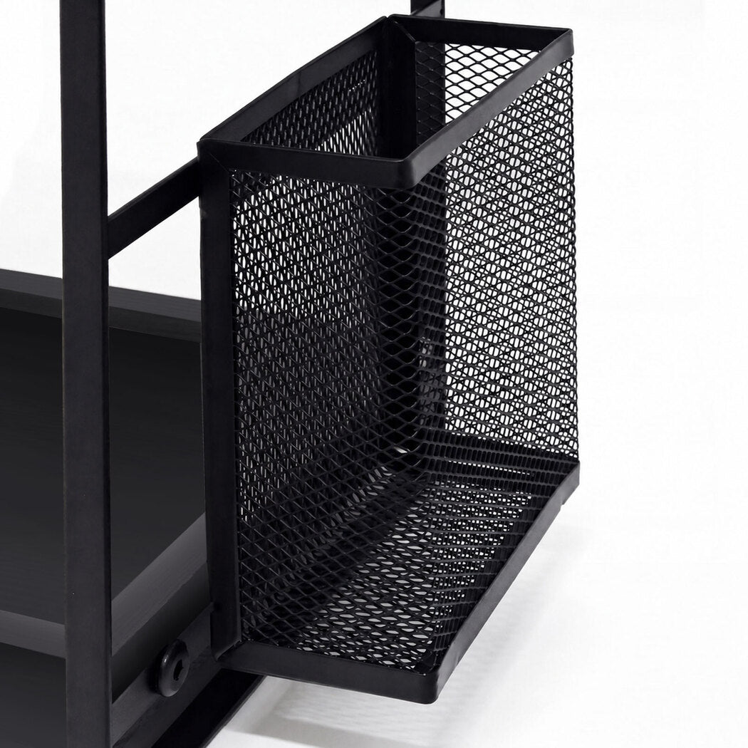 2-Tier Countertop Organiser Black Pine Iron | Simpledeals