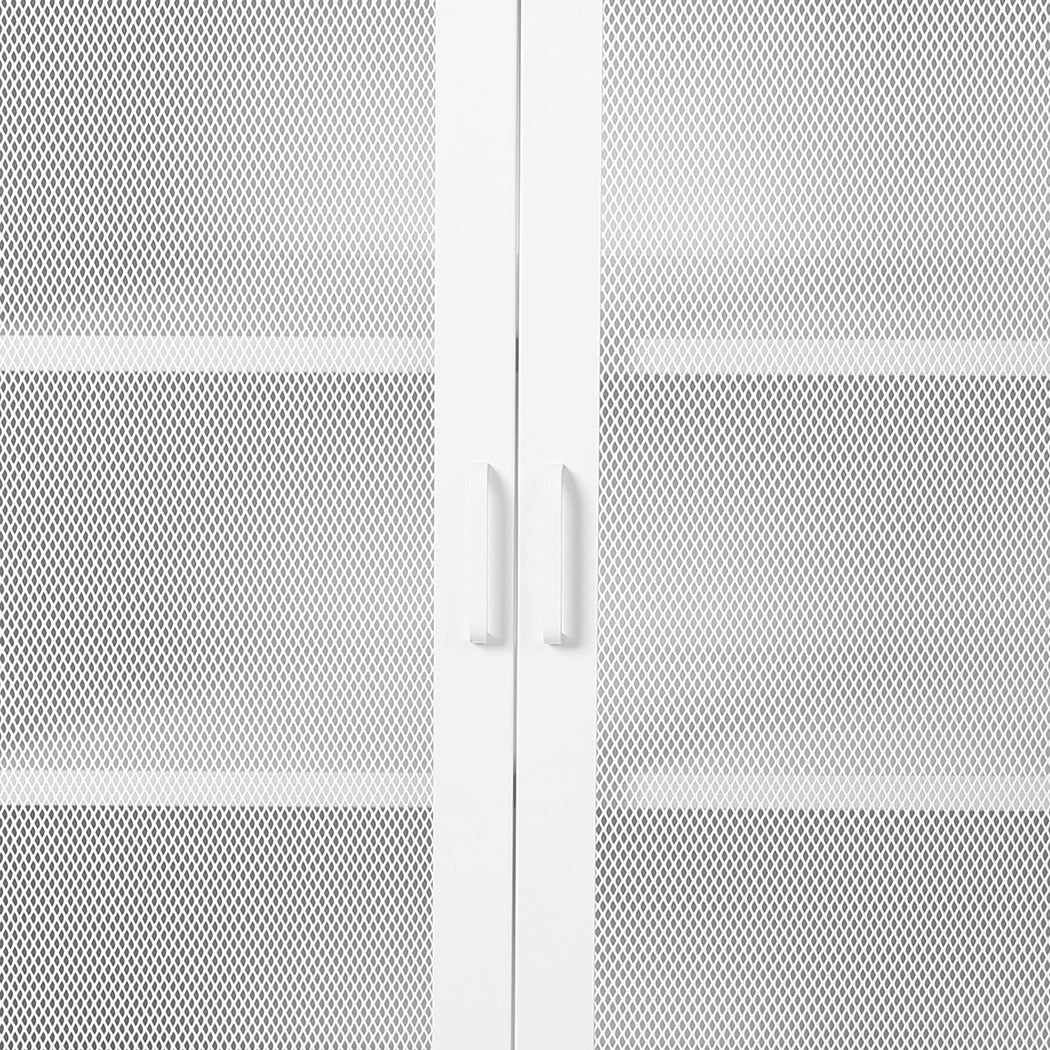 Storage Cabinet Steel Kitchen White