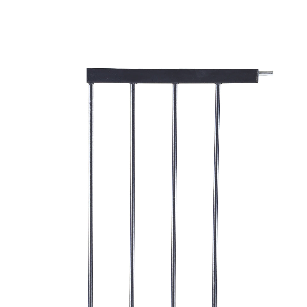 Baby Kids Pet Safety Security Gate Stair Barrier Doors Extension Panels Black and White