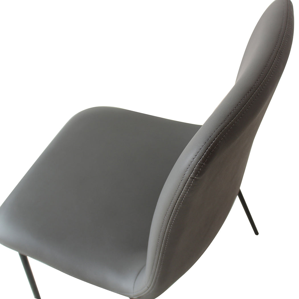 Grey Stackable Dining Chairs 46x49x83cm