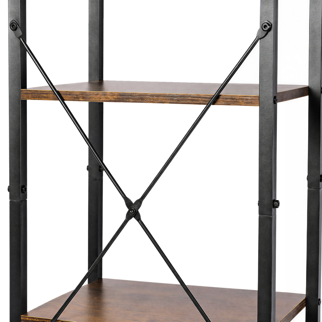 6 Tier Tall Bookshelf Industrial Bookcase | Simpledeals
