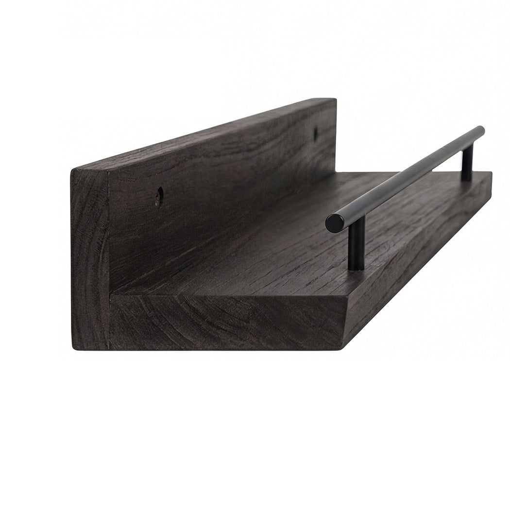 Floating Wall Shelves Set 3 Paulownia Wood | Simpledeals
