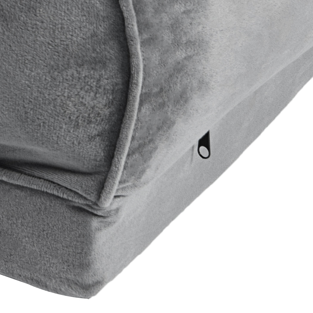 Pet Bed Sofa Dog Bedding Soft Warm XXL Grey XX-Large