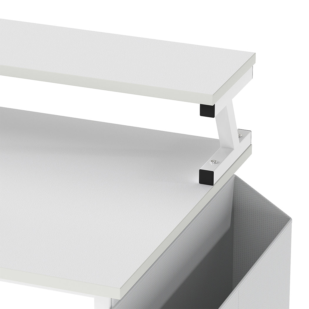 Gaming Desk With Storage 140x80x87cm