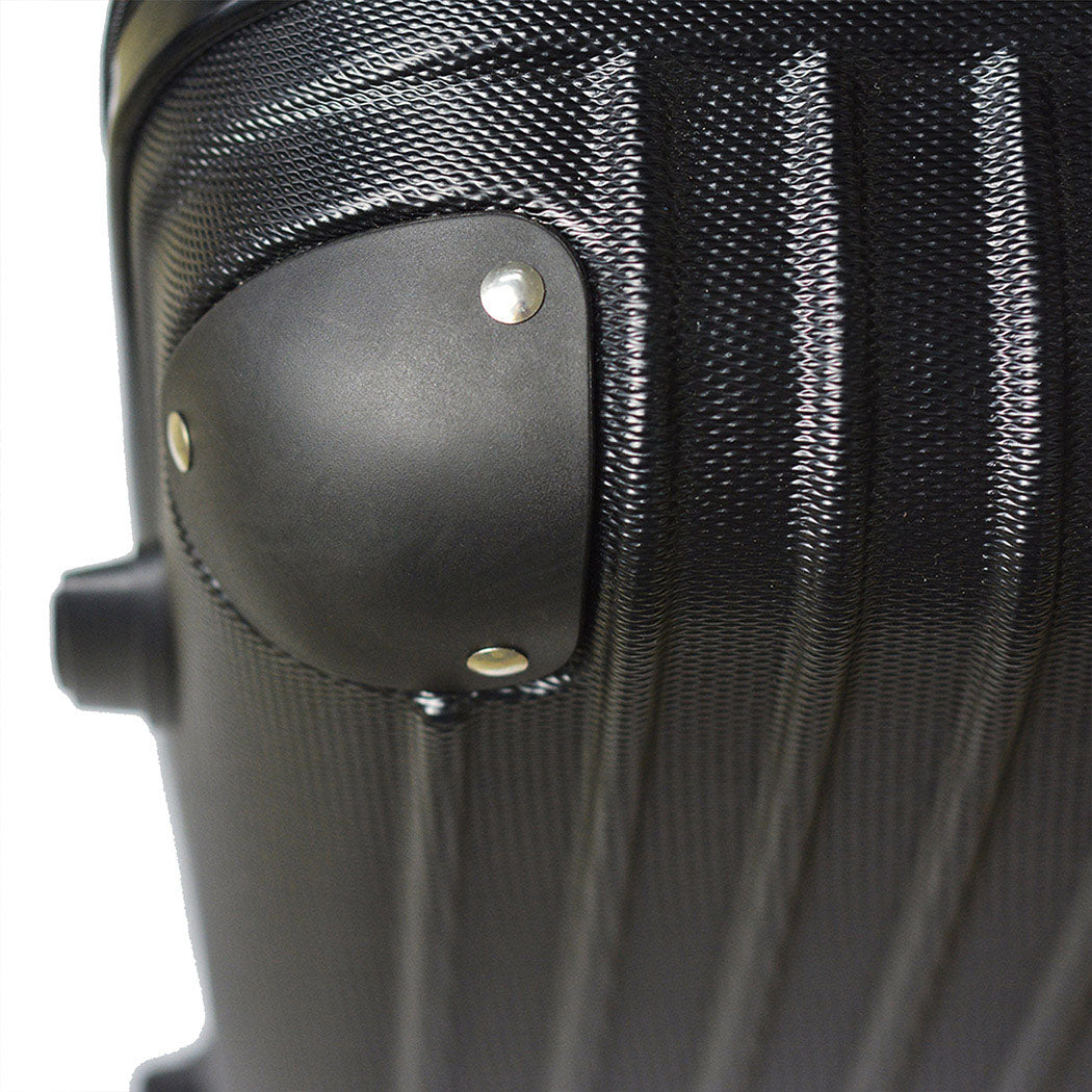 24" Luggage Suitcase Code Black