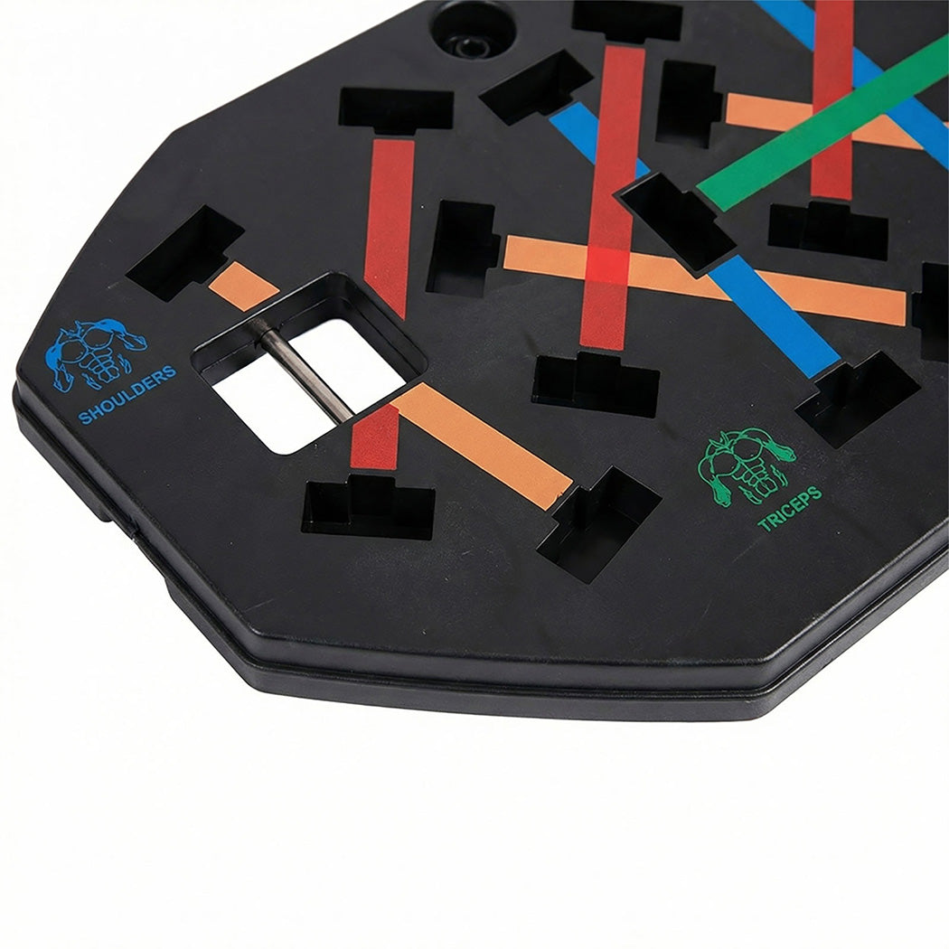 Push Up Board Set Resistance Bands Home Gym | Simpledeals