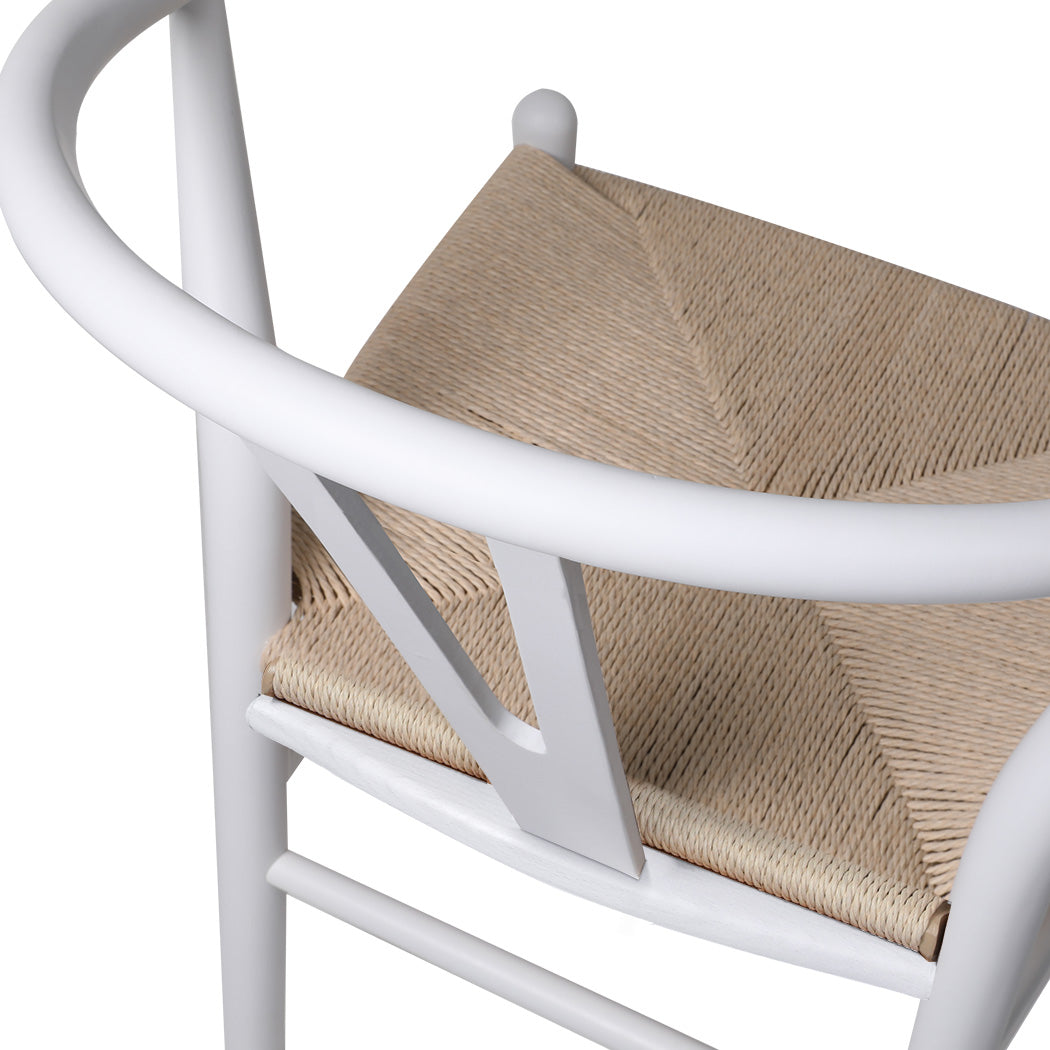 Cozy 6x Dining Chairs Wooden Hans White  Soft Cushion Classic