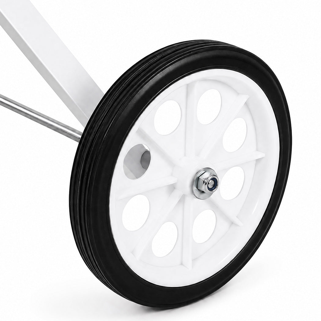 Laundry Trolley With Wheels Foldable 56x43x91cm