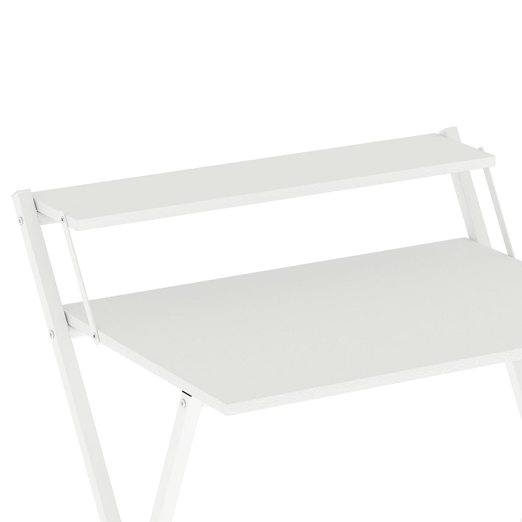 Foldable Computer Desk White Office 67.5x45x84cm