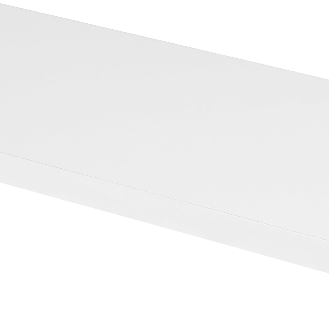 Floating Wall Shelves 6 Pack White MDF | Simpledeals