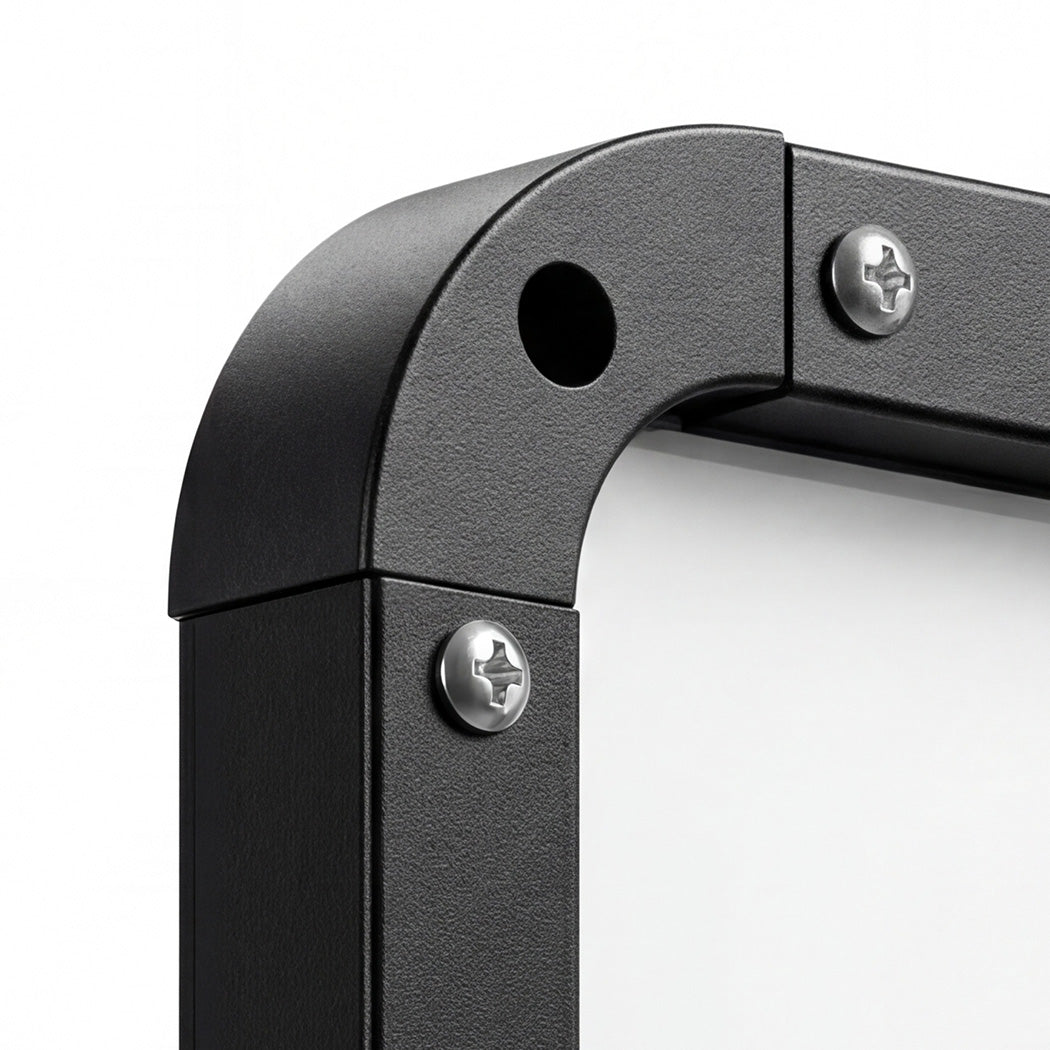 Rectangle Wall Mirror 75x50cm Black Aluminium | Simpledeals