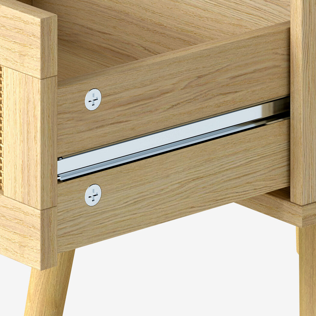 Bedside Tables Natural Rattan 40x40x56cm