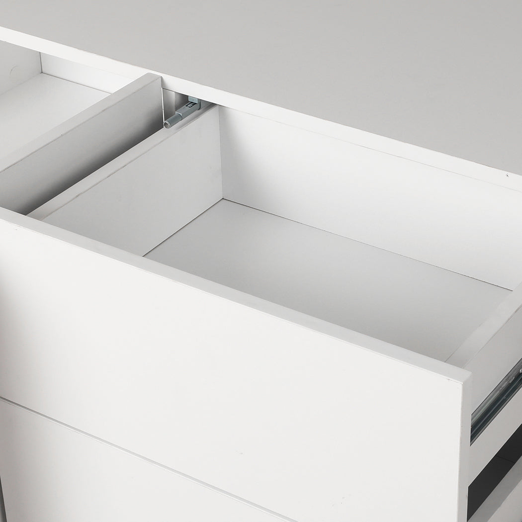 Buffet Sideboard Storage Cabinet White