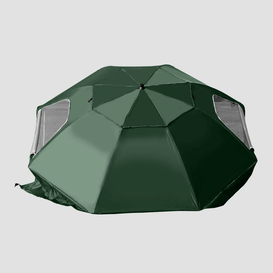 Beach Umbrella Outdoor Umbrellas Green 2.13M | Sun Shade Weather Patio