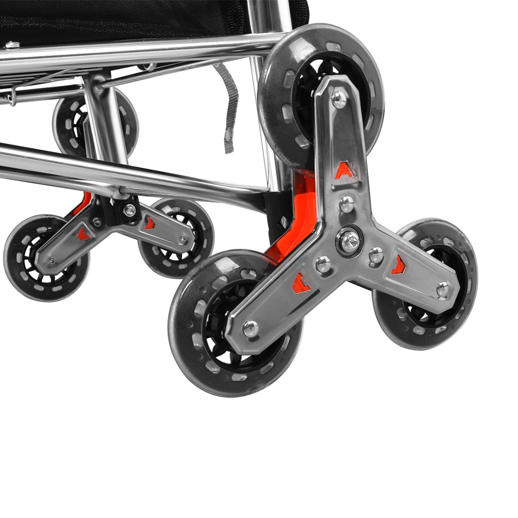 Foldable Shopping Cart Trolley, Black Wwheel
