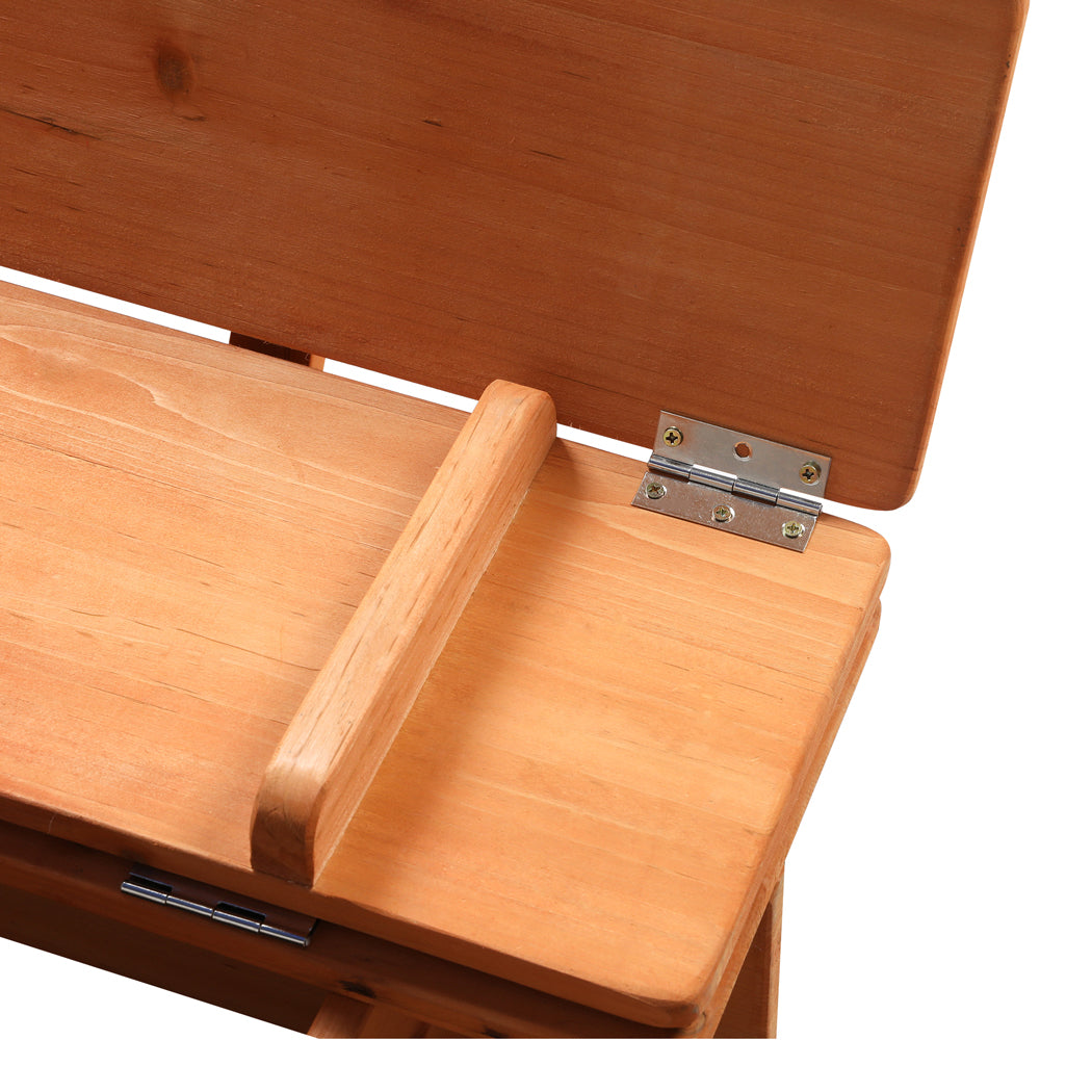 Wooden Sandbox Natural 112x112x112cm