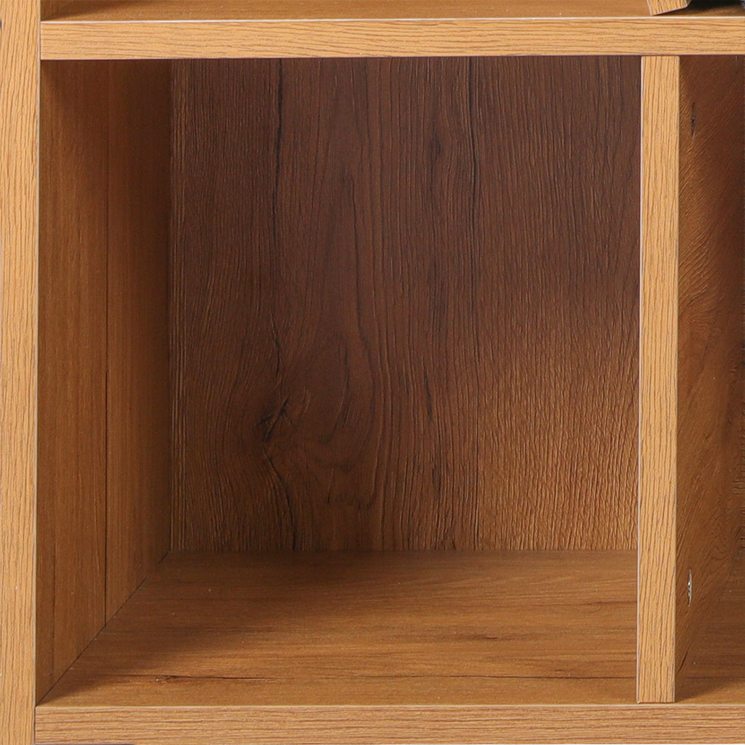 Kids Brown Bookcase & Toy Box Shelf Storage Organizer for Children