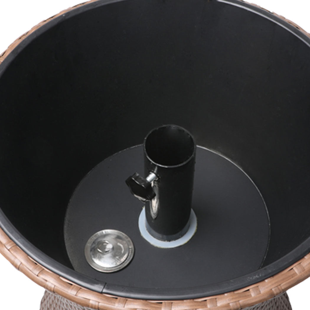 Cooler Ice Bucket Table Bar Outdoor Brown, SC9 id