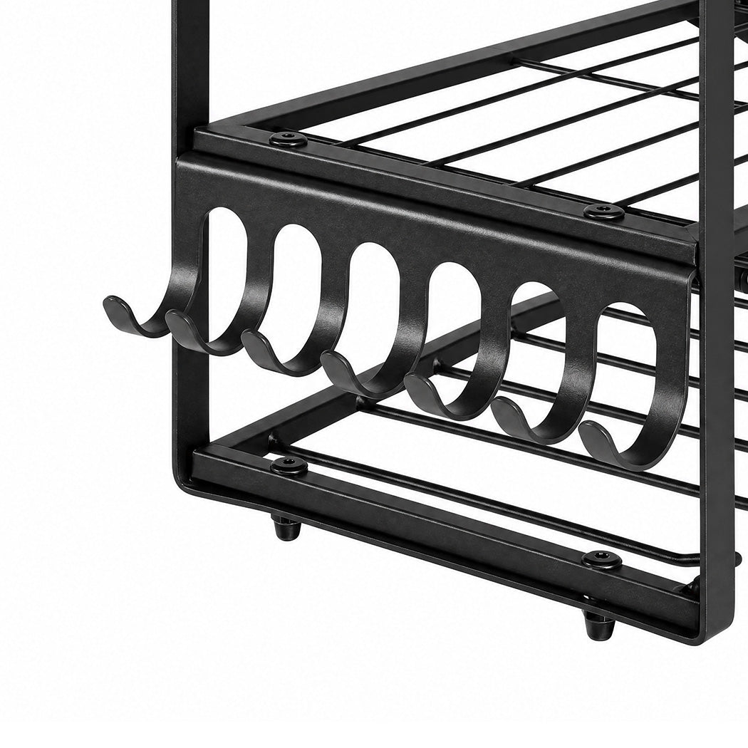 Wall Mounted Tool Rack 3 Tier 66x20x32cm