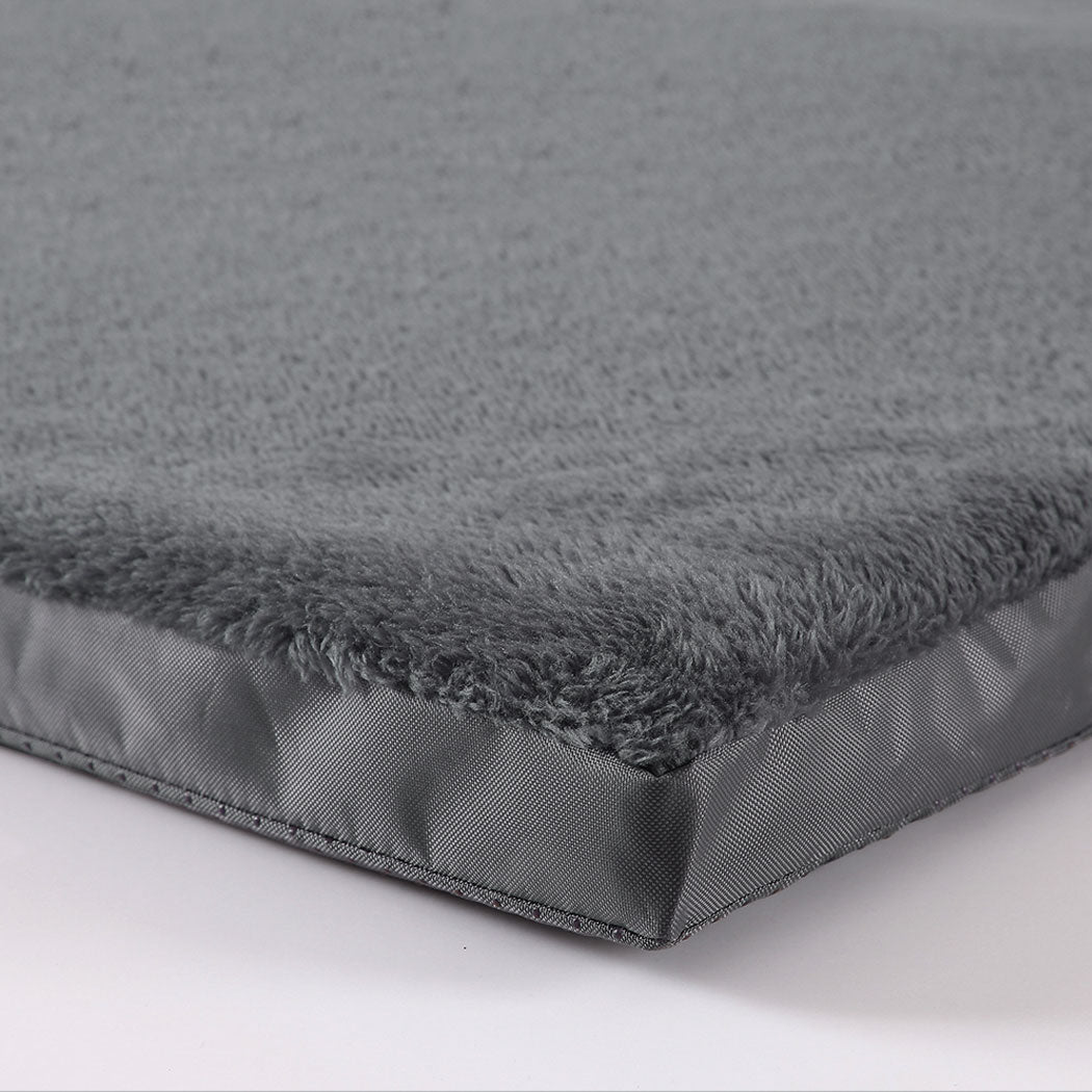 Pet Bed Foldable Dog Puppy Beds Grey XX-Large