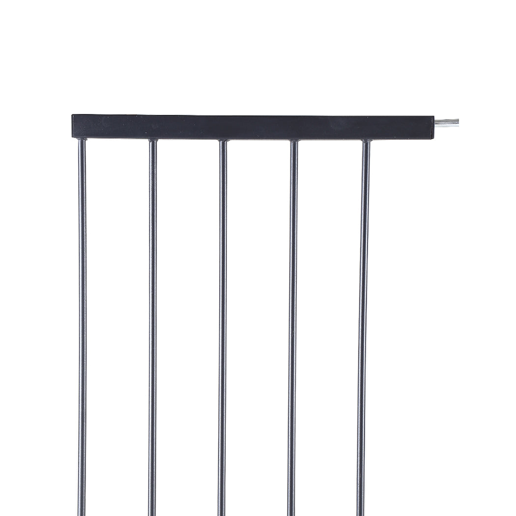 Baby Kids Pet Safety Security Gate Stair Barrier Doors Extension Panels Black and White