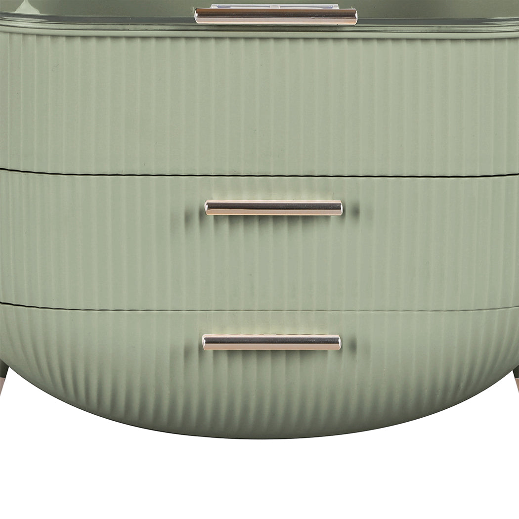 Makeup Storage Case Cosmetic Organiser Light Green