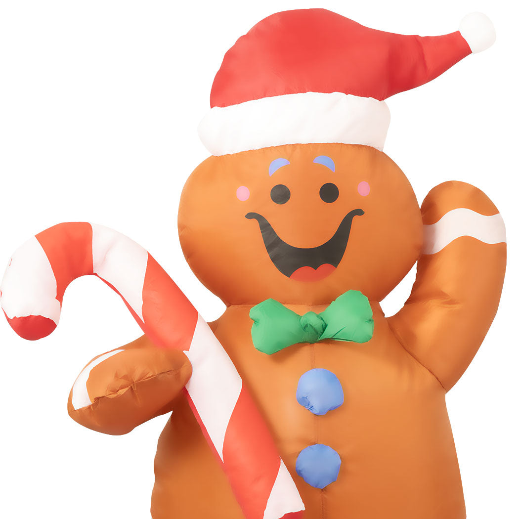 Christmas Inflatable Gingerbread, Glow Xmas Led Lights