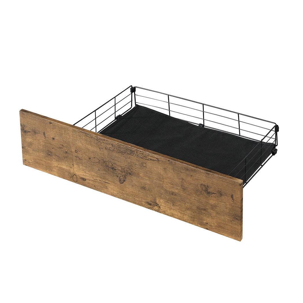 Queen Floating Bed Frame With Sturdy Wooden Slats And Modern Design