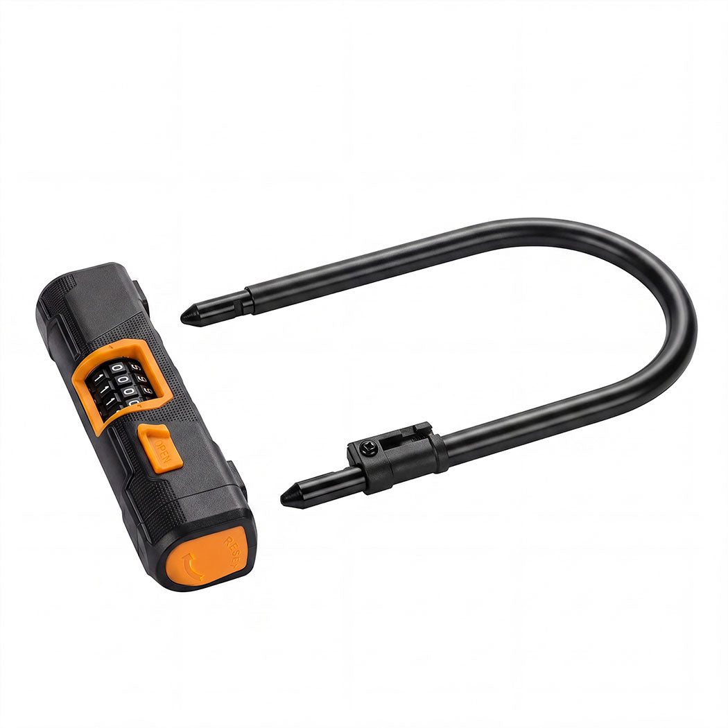 4-Digit Bike D Lock Security Cable Anti-Theft | Simpledeals