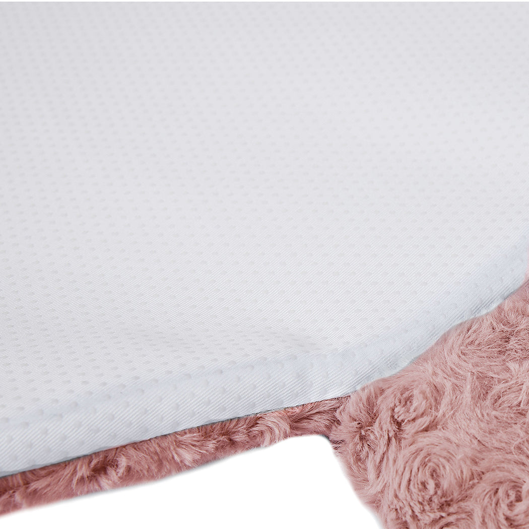 Pet Bed Cat Calming Beds Dog Squeaky L Pink Large