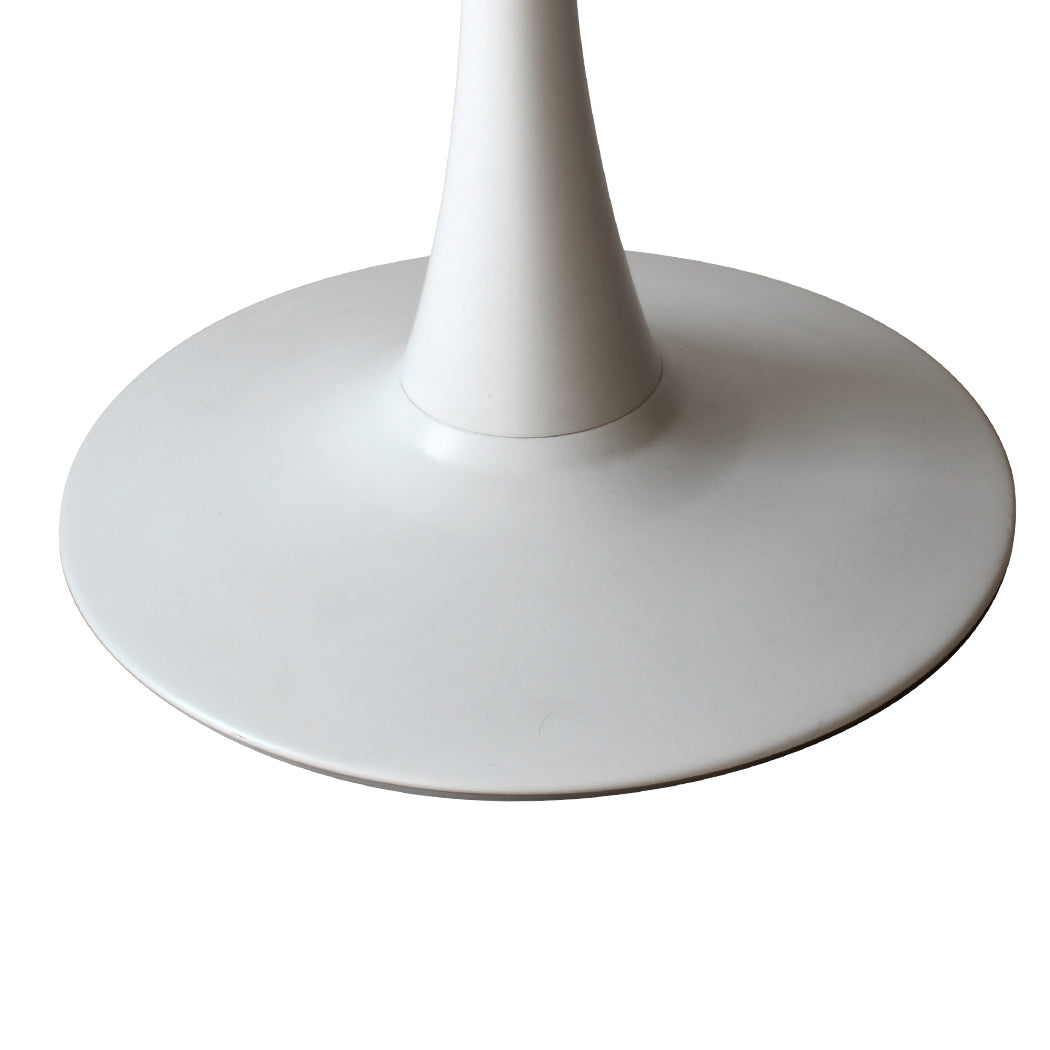 Set of 2 White Round Bar Table Minimalist Pub Dining Tables
