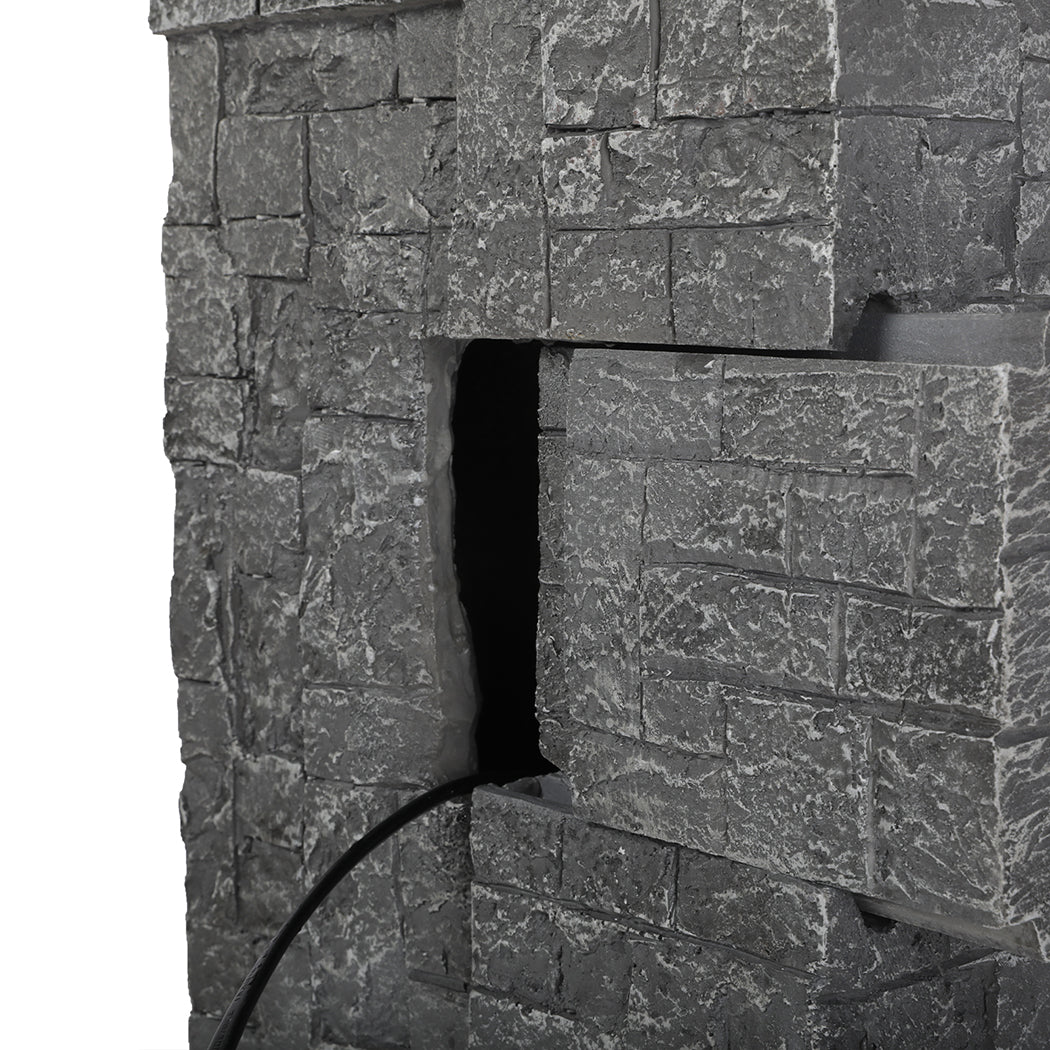 Water Fountain 4 Tier Grey 25x23x49cm