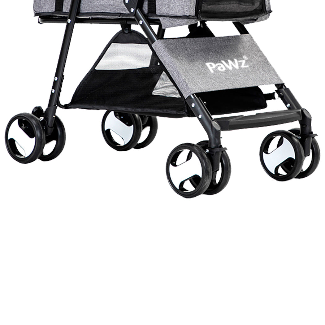 Large Pet Stroller Dog Cat Travel Carrier Pram Foldable Pushchair Outdoor | SC4 id - photo 6