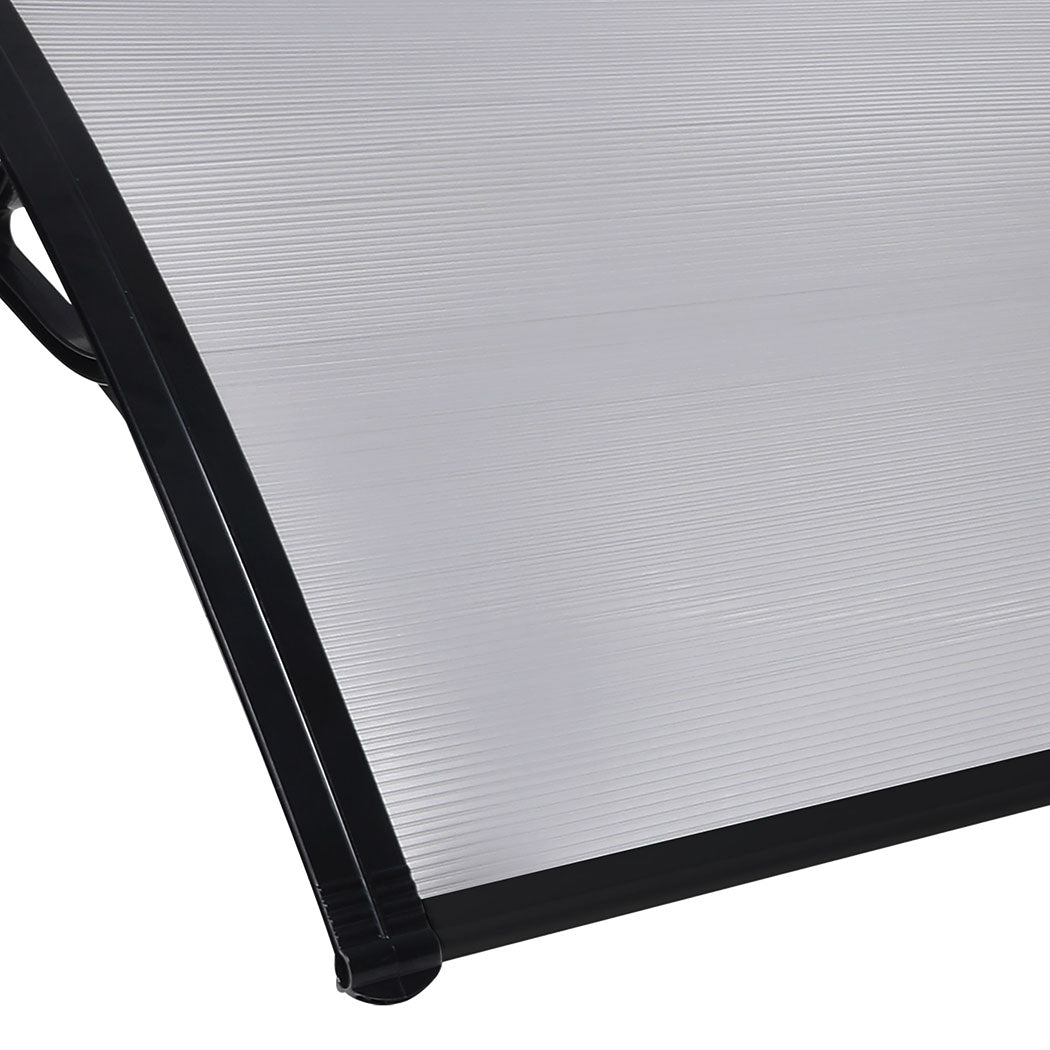 Window Door Awning Outdoor 1M X 2.4M Transparent 1x2.4M