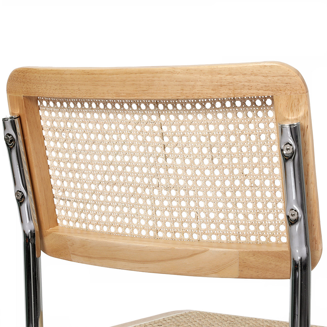Compact 6x Rattan Chair Dining Chairs  Sleek Modern Look Classic