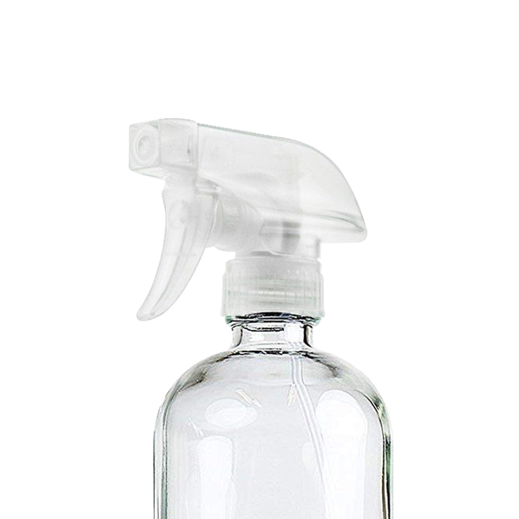 6x 500ml Clear Glass Spray Bottles Trigger