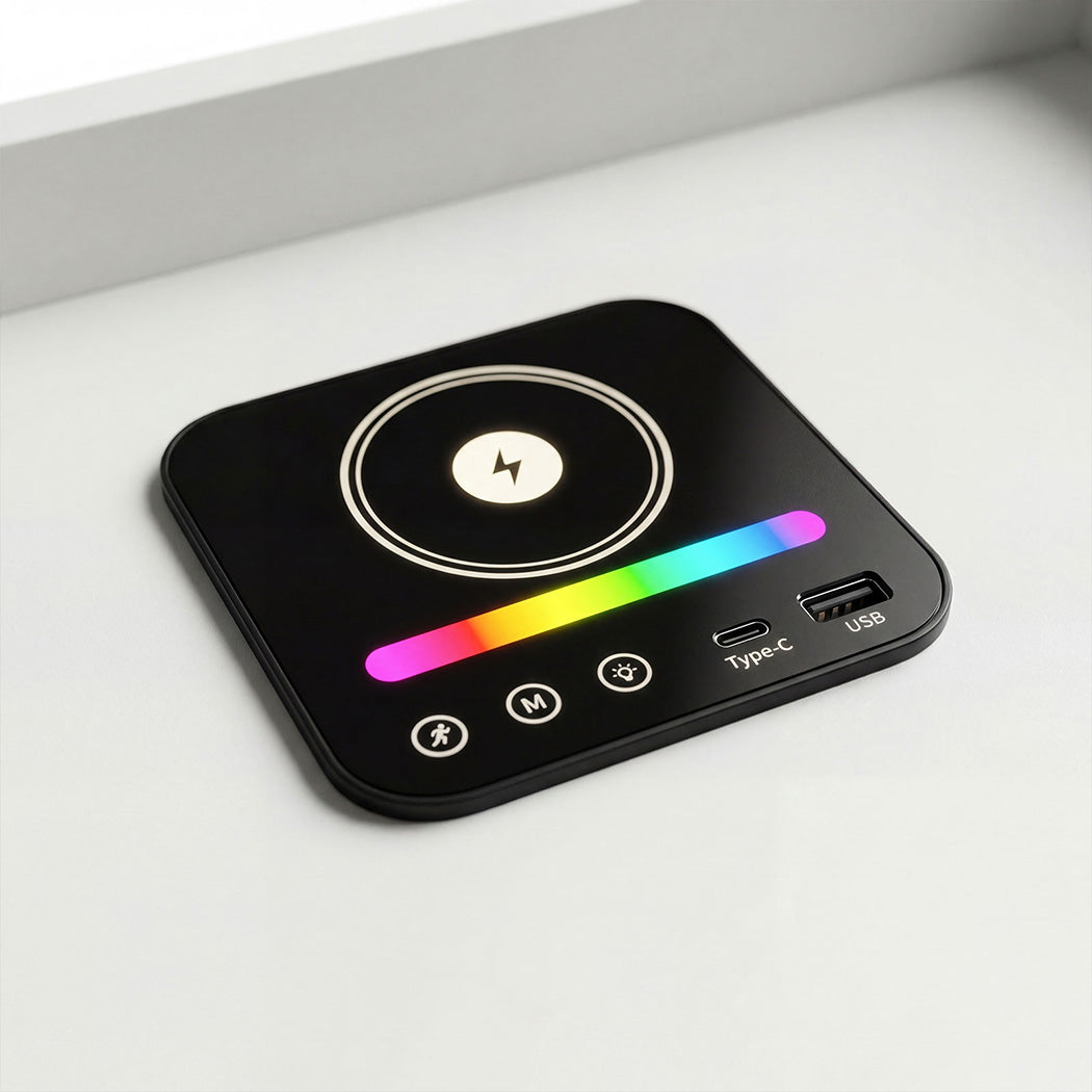 Smart Nightstand Table With Wireless Charging 39.5x31.5cm