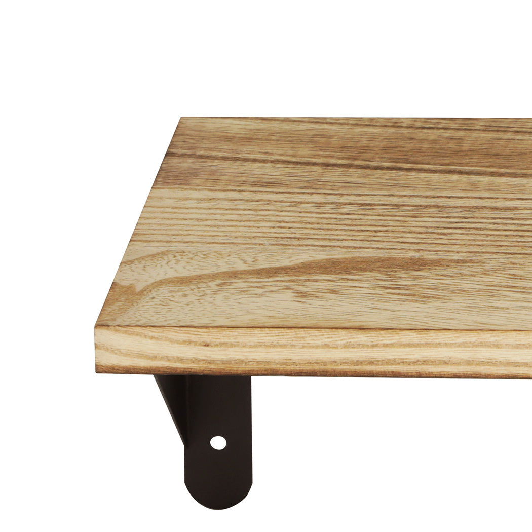 Floating Wall Shelves Set of 6 Paulownia Wood | Simpledeals