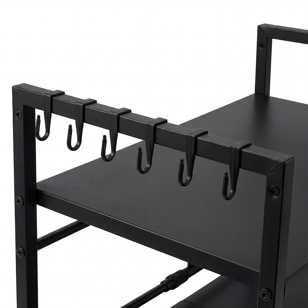 3 Tier Adjustable Microwave Shelf Kitchen Rack | Simpledeals