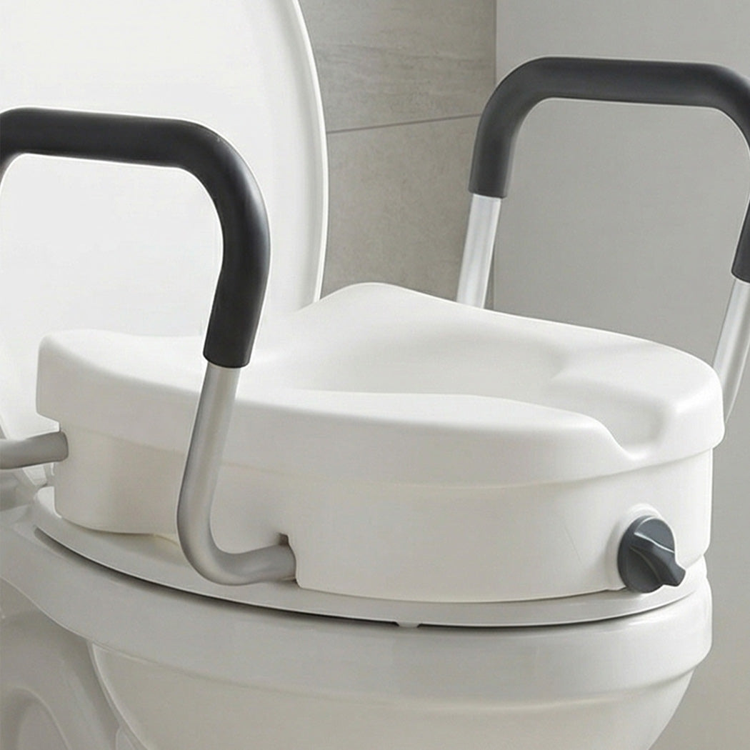 Raised Toilet Seat With Handles 41x49x45cm