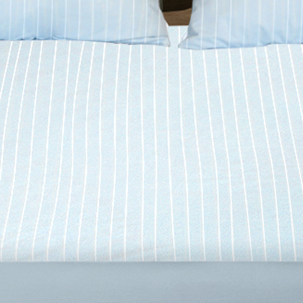 Blue colour - King Mattress Protector Pillowcases King Blue