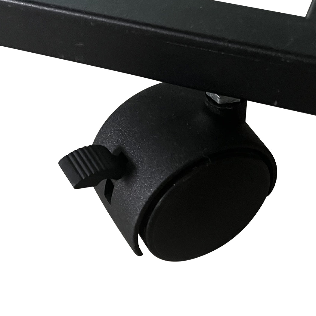 Lockable Steel Table - Black 55x35x69cm