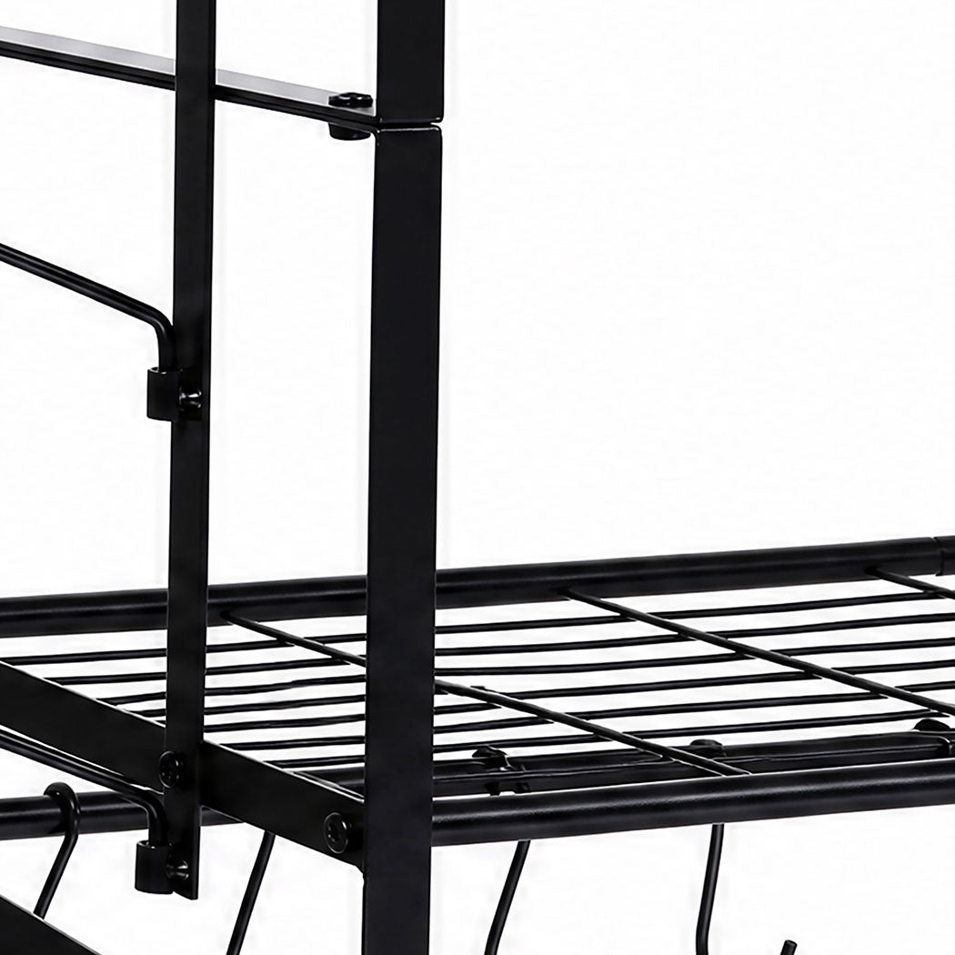 Wall Mounted Pot Rack 2 Tier 20 Hooks | Simpledeals