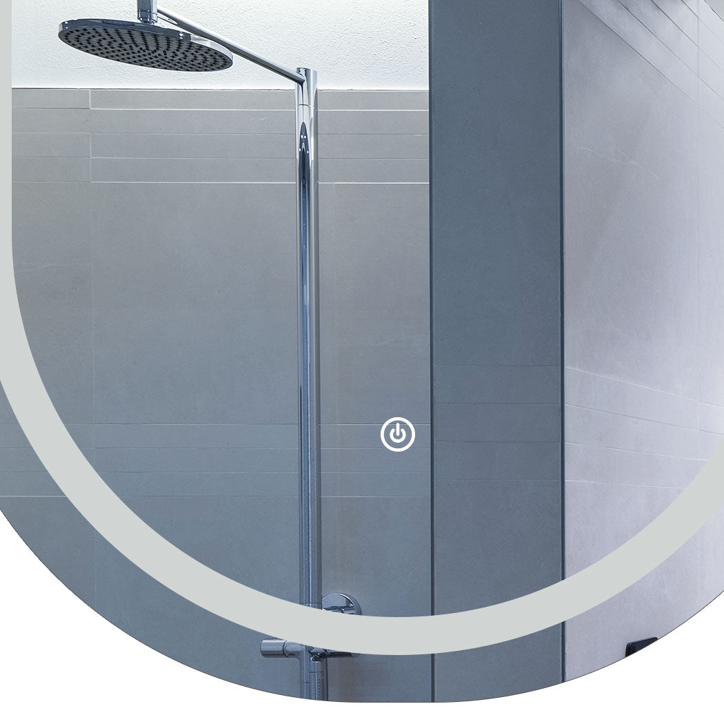 LED Wall Mirror Oval Anti-fog 60x100cm