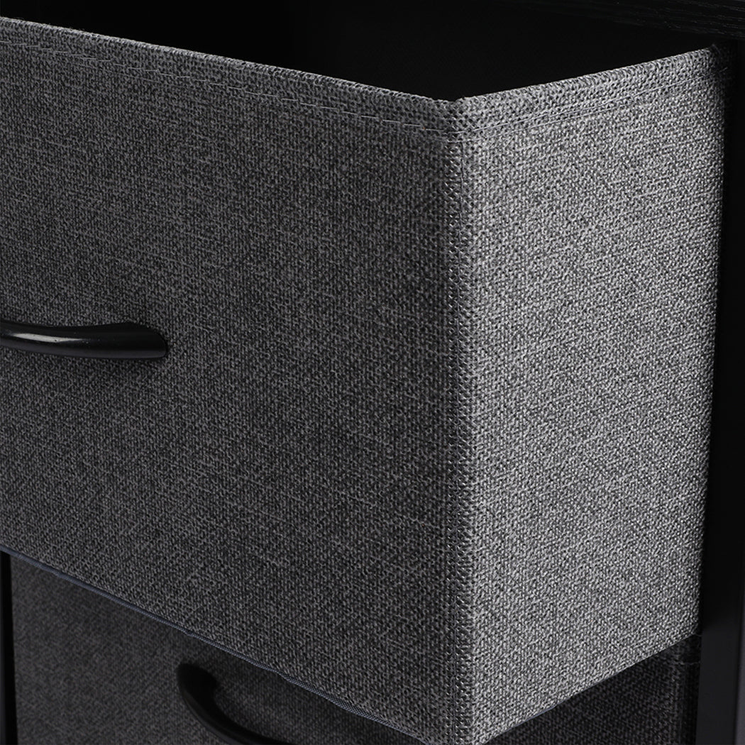 Modern Storage Cabinet Tower Chest Dark Grey  Premium Quality Build, Grey colour