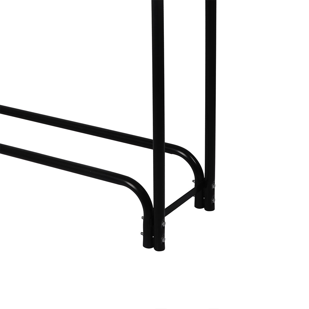 Firewood Rack Heavy Duty Steel Holder 123x33x126cm