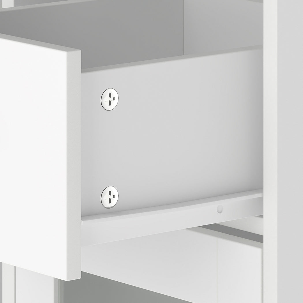 Vanity Desk Makeup Storage Table 90x40x141cm