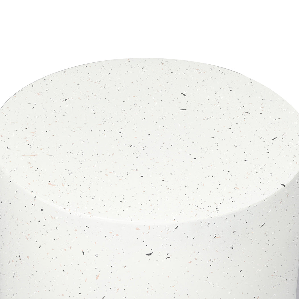 Round Terrazzo Side Table 39.5x39.5x47cm