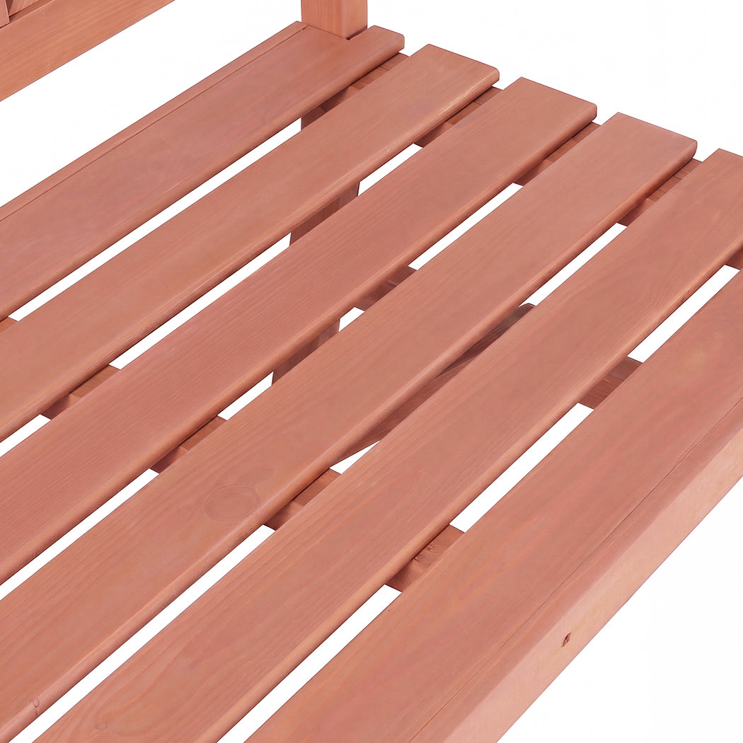 Garden Bench 3 Seater Wooden 143x61x88cm