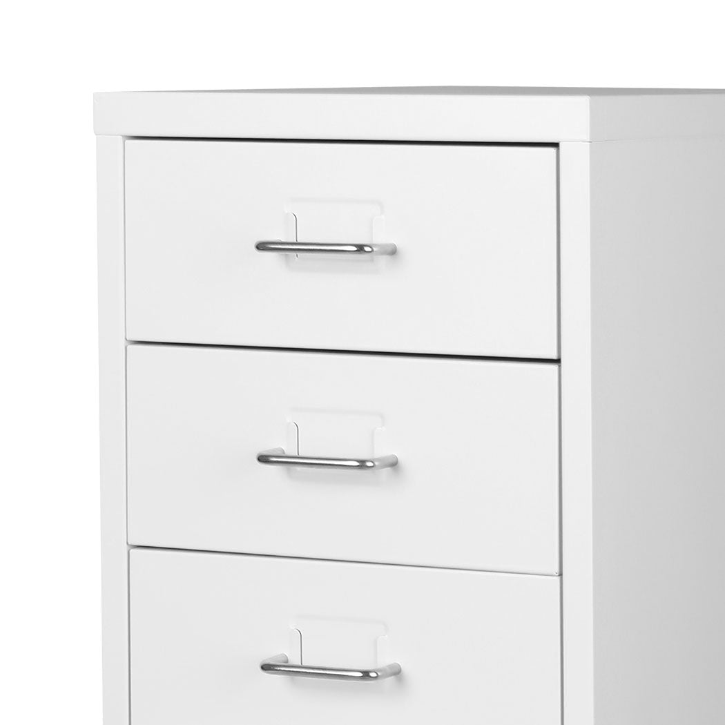 Office Cabinet 8 Drawer Drawers White